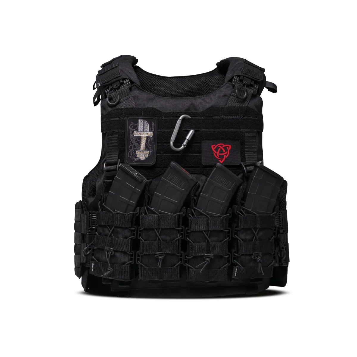 Бойовий бронежилет IBV-2 (Stanag 2920). Вага 4.3 кг. Збільшена площа захисту. Чорний. L/XL 5