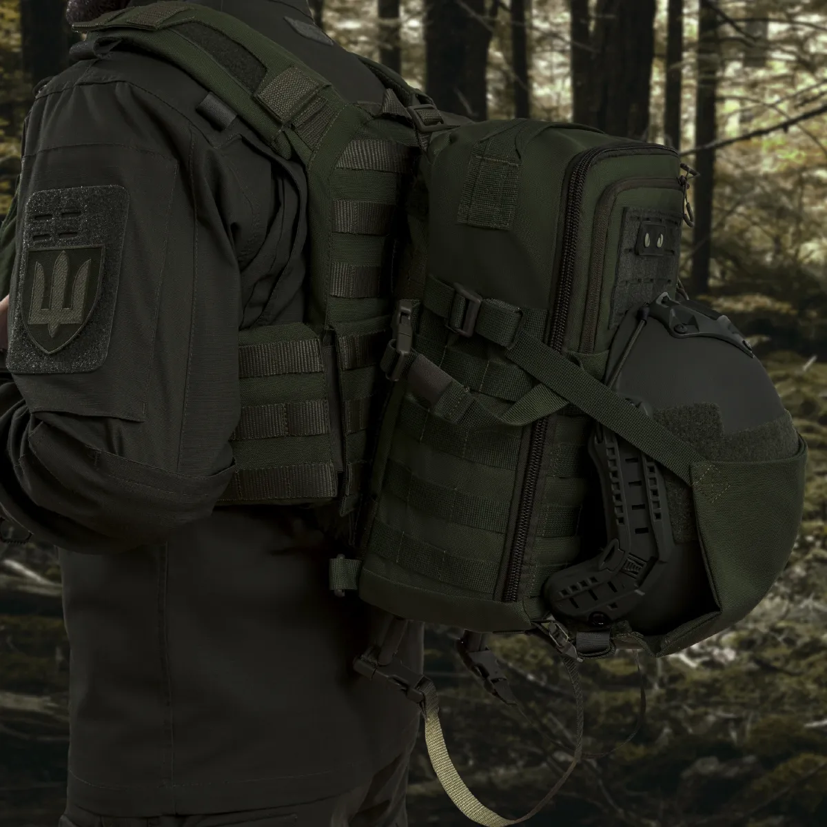 Тактичний рюкзак DP20 на 20 л. Cordura 1000D. Кріплення Molle. Олива 3