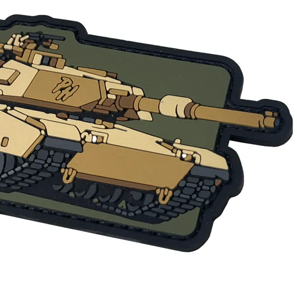Патч (шеврон) «M1A1 Abrams» від Patch hunter. М’який ПВХ пластик. Койот 2