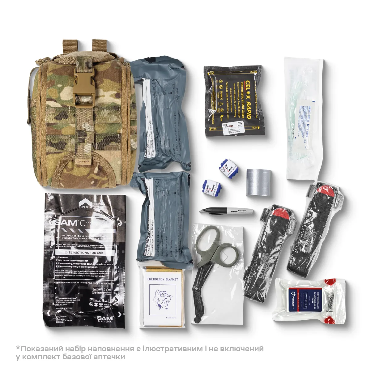 Аптечка збільшена PRO (підсумок-органайзер). Cordura 1000. Мультикам 6