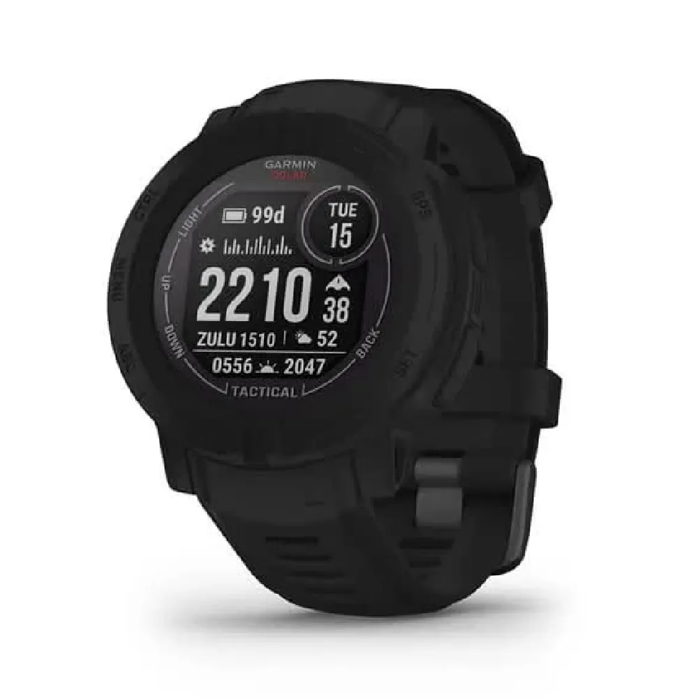 Годинник-навігатор тактичний  Garmin Instinct 2 Solar Tactical Edition (США). Чорний