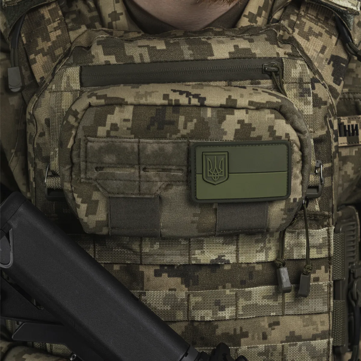 Нагрудний адмін підсумок. Cordura 1000. Кріплення Molle. Піксель (мм-14) 3