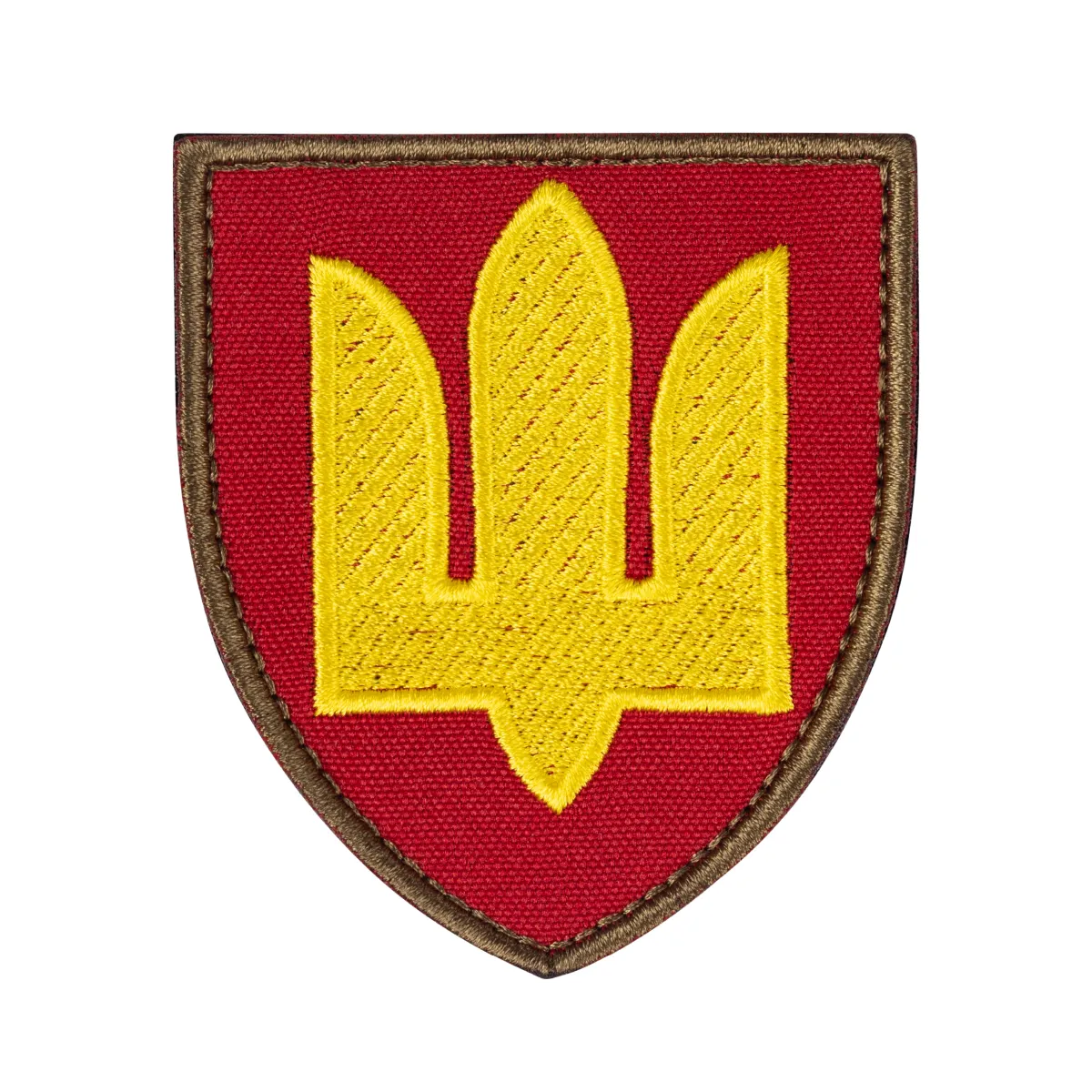 Шеврон (нашивка) Ракетні війська та артилерія, 8х7 см. Червоний