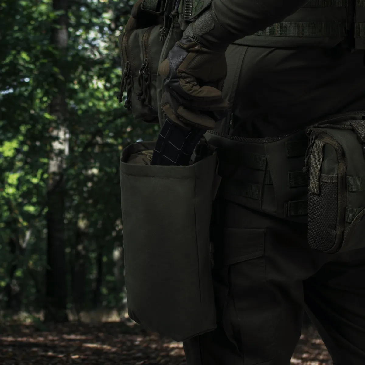 Сумка скидання магазинів. Кріплення Molle. Cordura 1000. Колір Олива 7