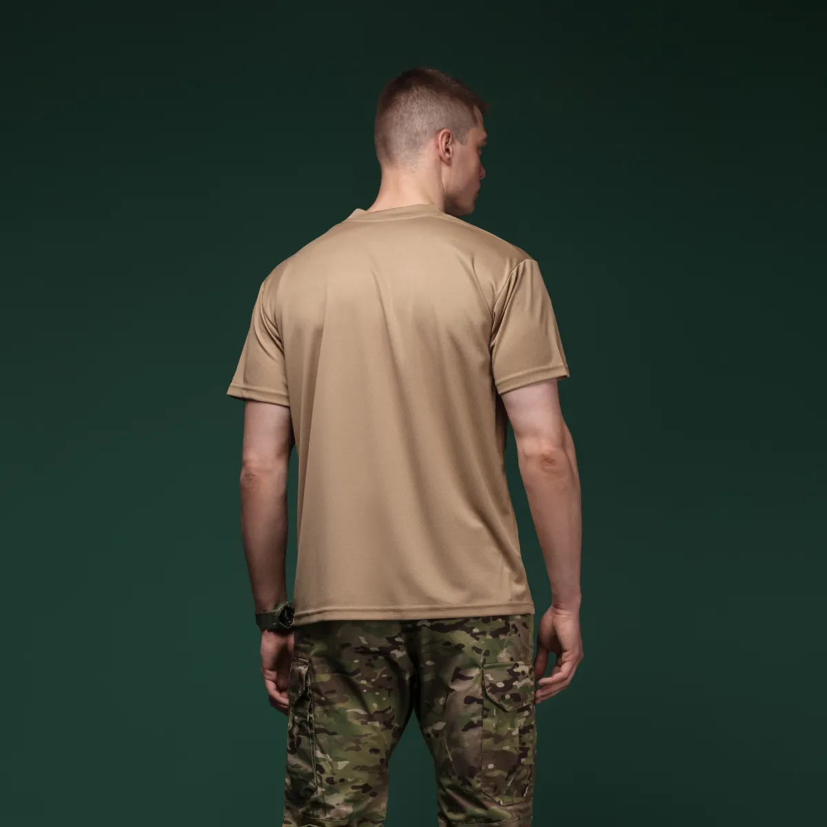 Комплект футболок (3 шт.) AIR Coolmax. Легкі та добре відводять вологу. Койот 4