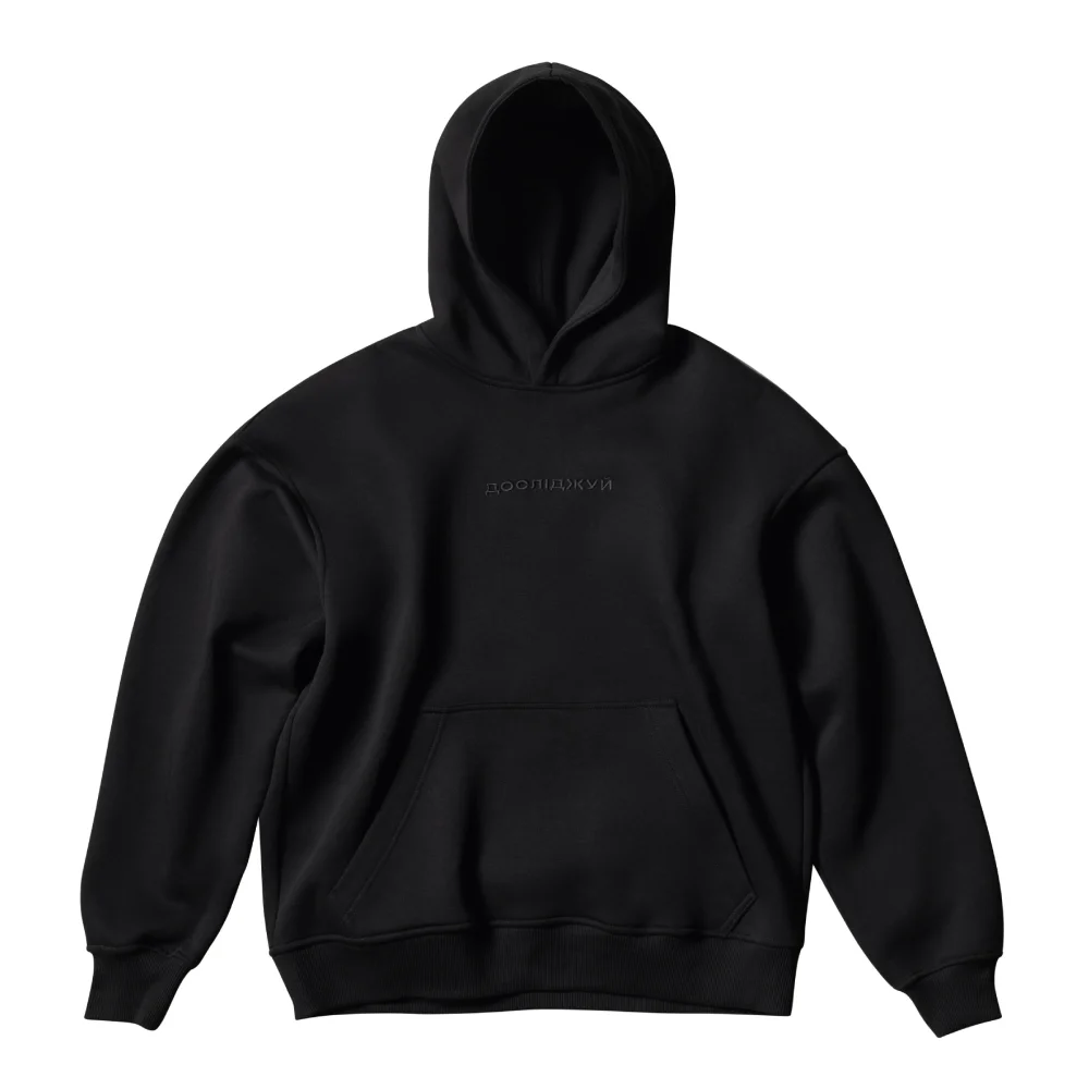 Худі «Досліджуй» від Rift. Oversize. Чорний