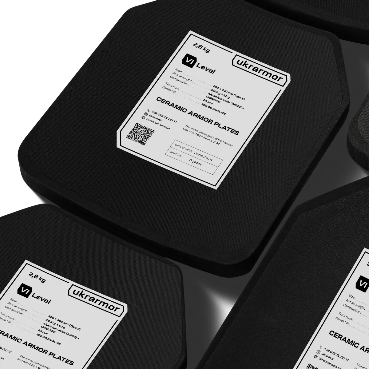 Керамічні плити 6 класу (комплект). Вага 5.6 кг. Розмір M (25х30 см.) 18