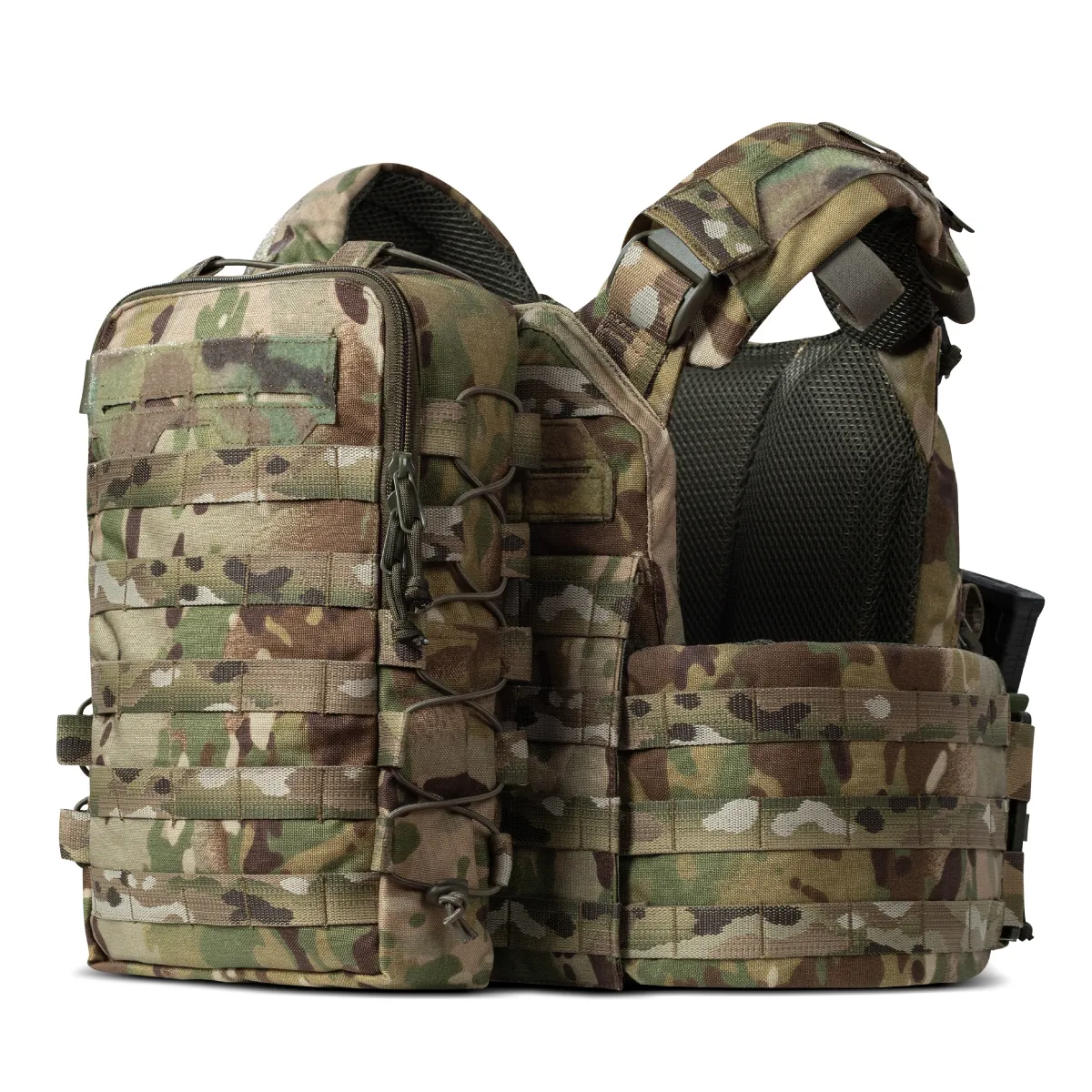 Тактичний рюкзак на 10 л. Кріплення Molle. Cordura 1000D. Мультикам 2