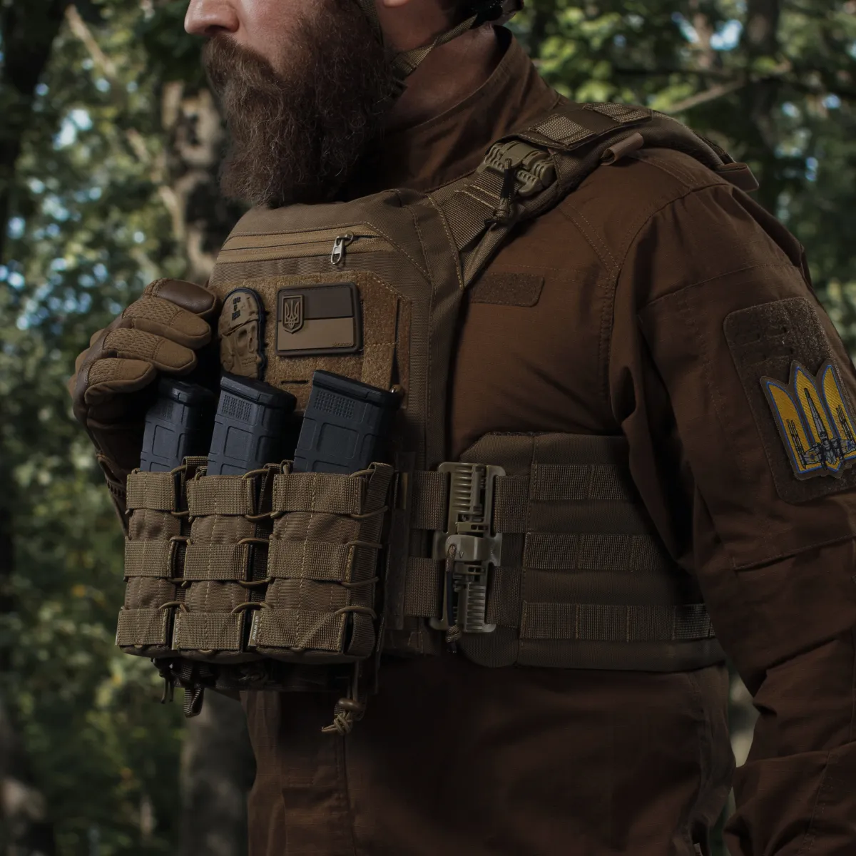 Змінні плечові демпферні лямки на плитоноску PRO, IBV та аналогів. Койот 3