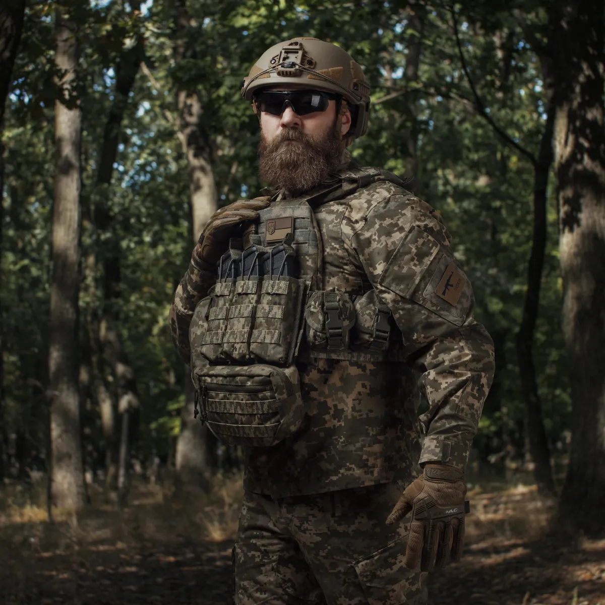 Сумка-напашник стандартна. Матеріал Cordura 1000. Піксель (мм-14) 5