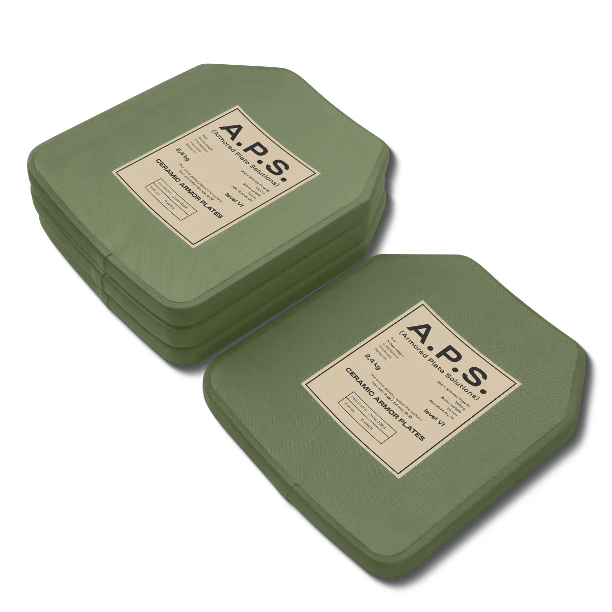 Керамічна плита 6 класу. Вага 2.4 кг. Розмір M (25х30 см.) A.P.S. Олива 8