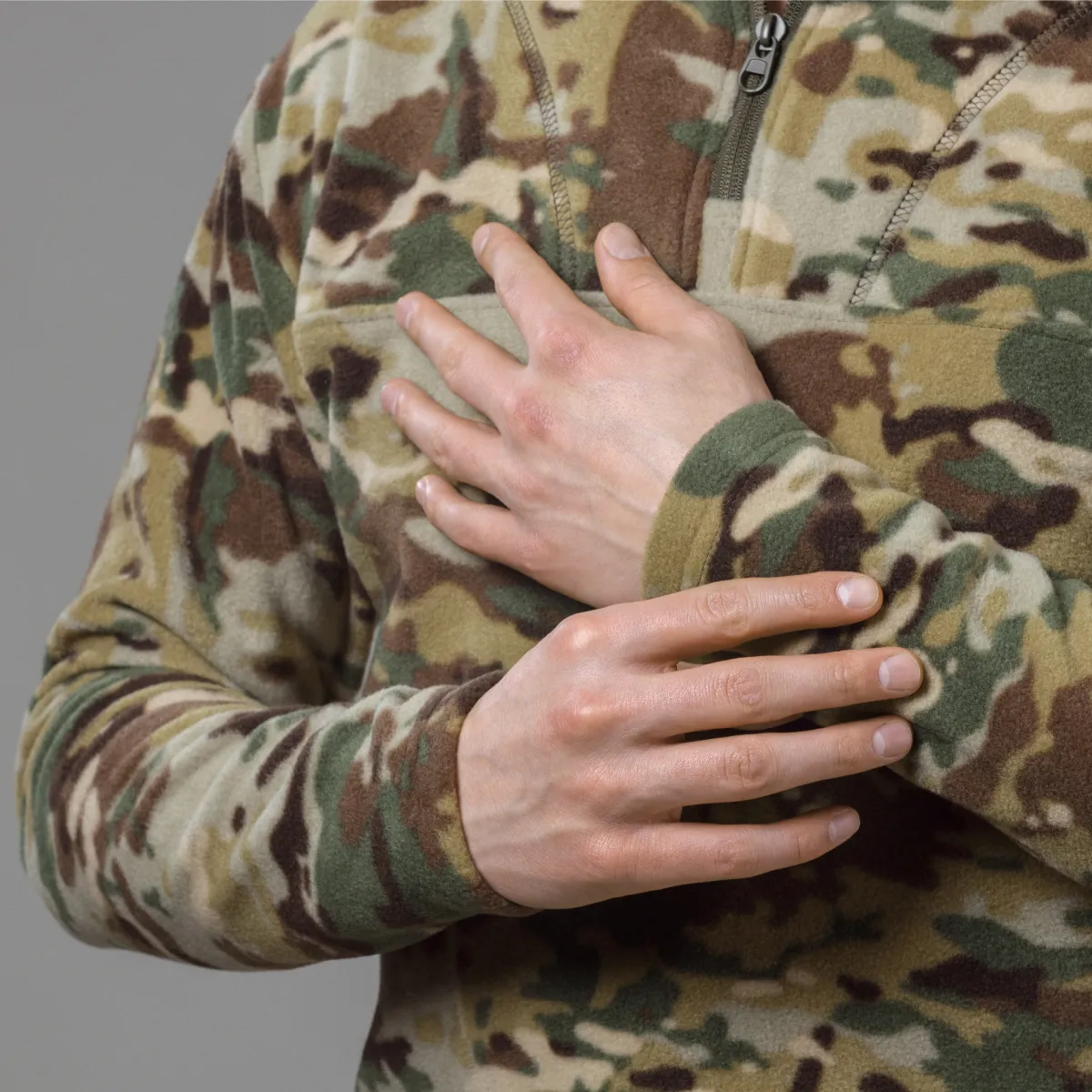 Флісова тактична кофта Garrison Fleece Multicam. Temperature control, polyester 3