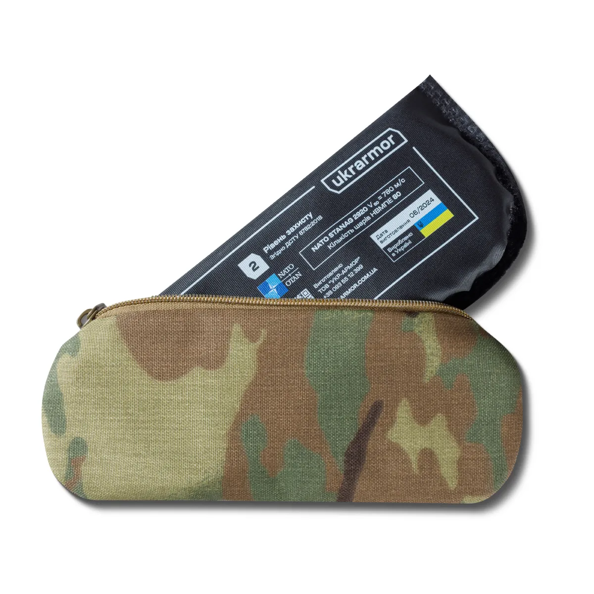 Балістичний захист потилиці (з кріпленням на шолом) 2-го класу захисту. Мультикам 10