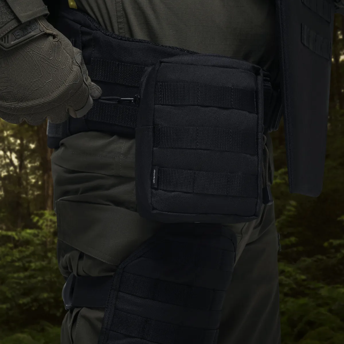 Підсумок утилітарний L. Кріплення Molle. Cordura 1000. Чорний. 5