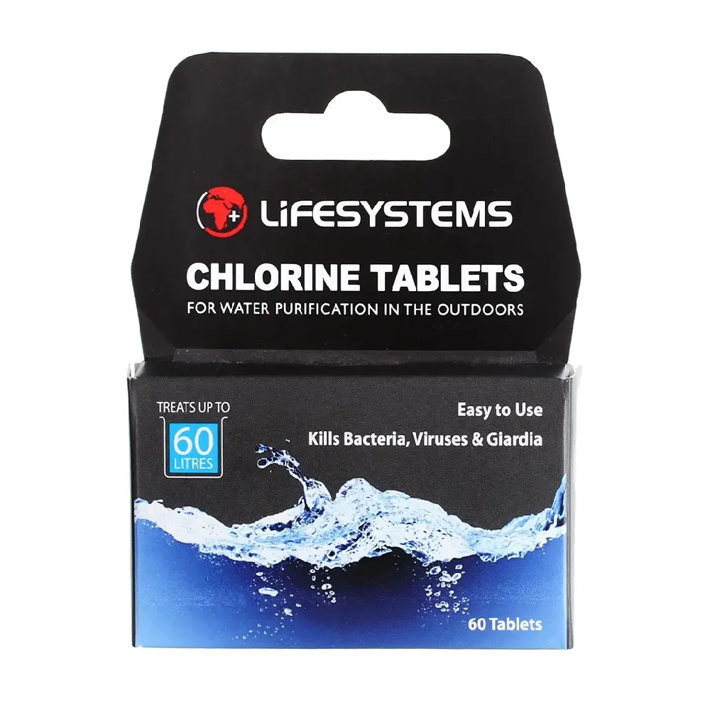 Таблетки для дезінфекції води Lifesystems Chlorine, 60 пігулок