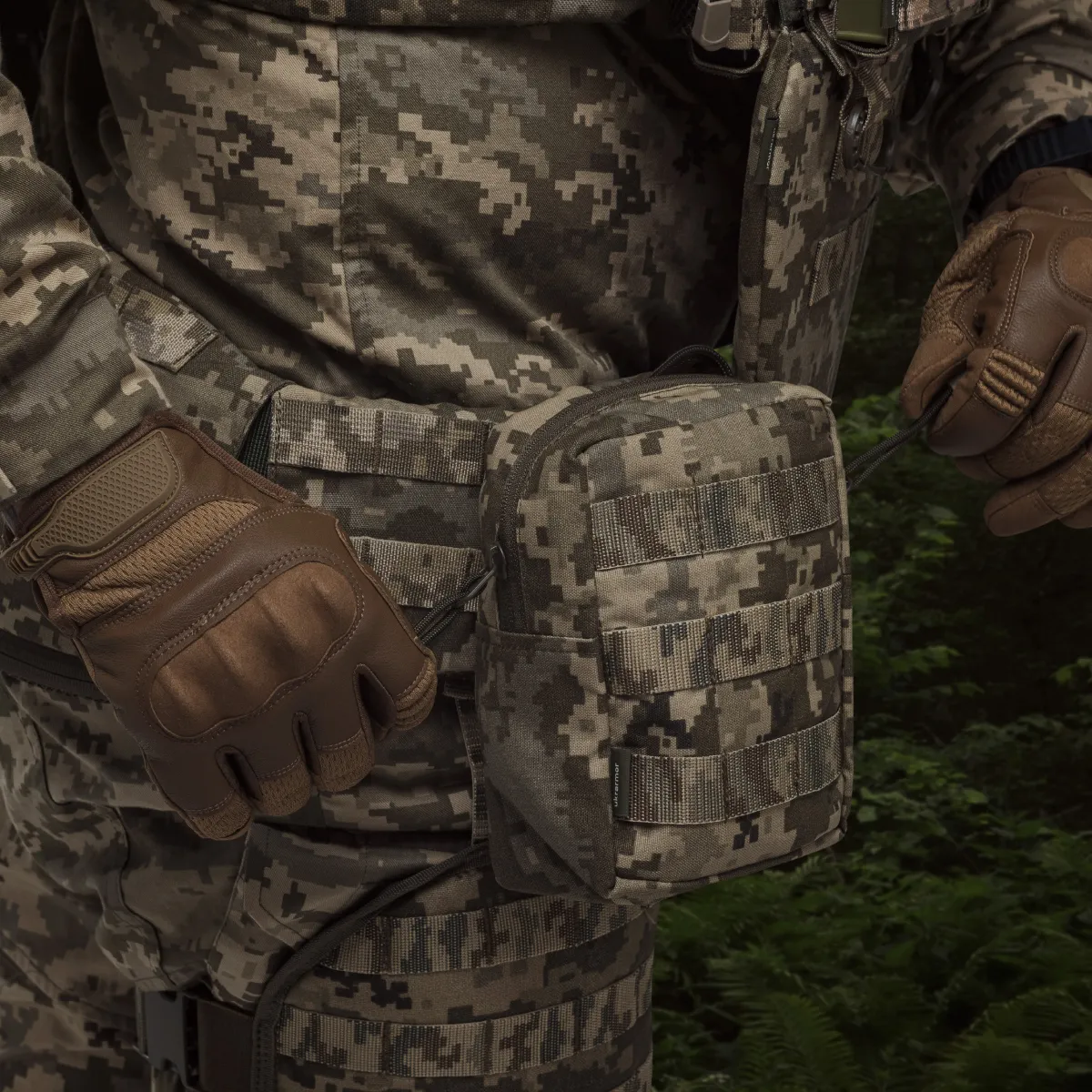 Підсумок утилітарний L. Кріплення Molle. Cordura 1000. Піксель (мм-14). 5