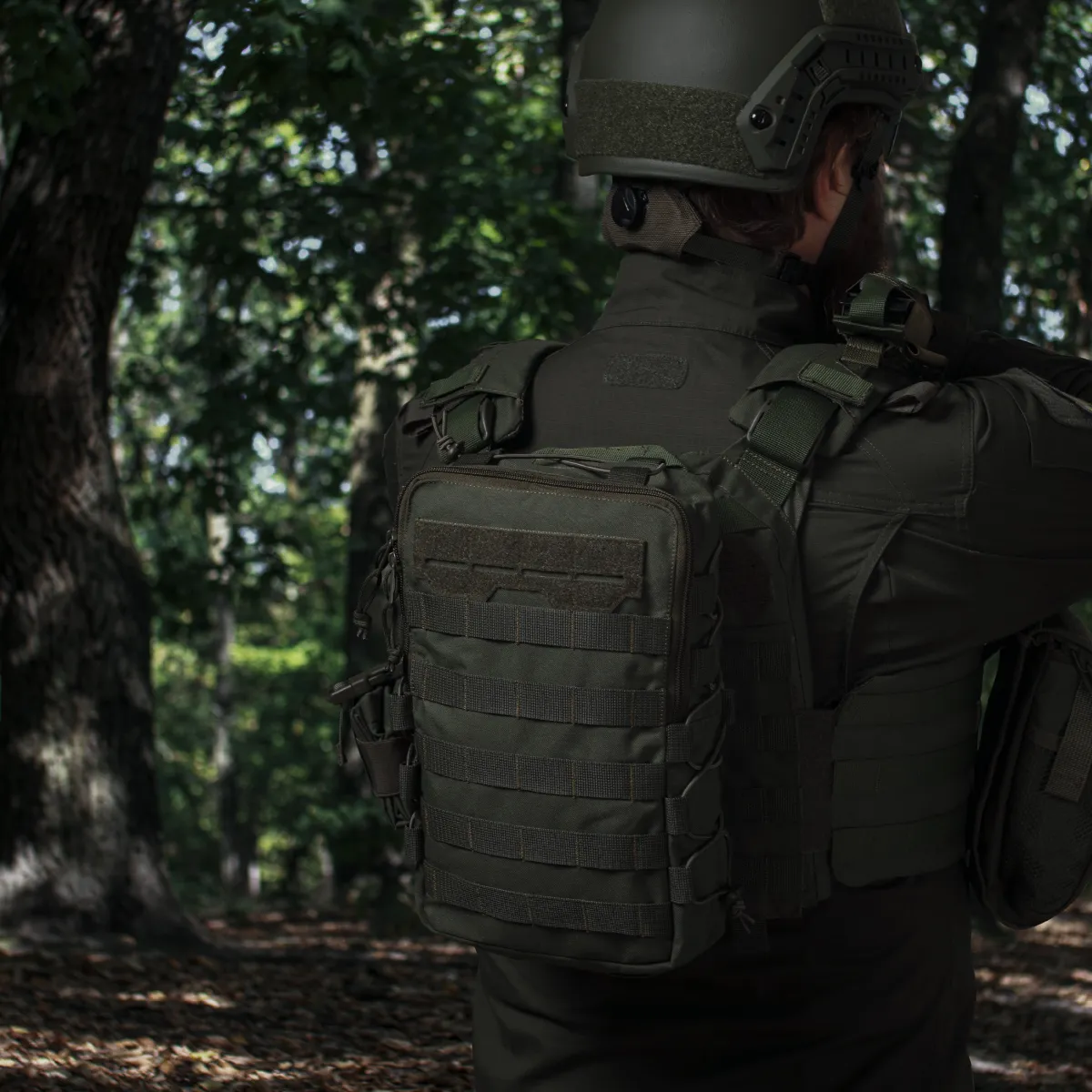 Тактичний рюкзак на 10 л. Кріплення Molle. Cordura 1000D. Олива 4