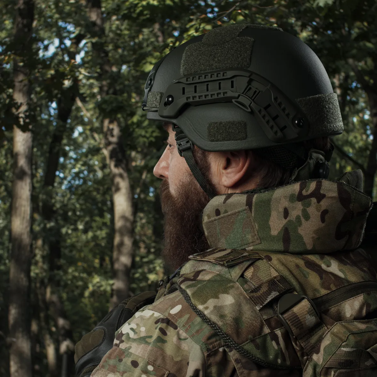 Кевларовий шолом Mich 2000 Team Wendy Олива. Рівень захисту NIJ IIIA 6