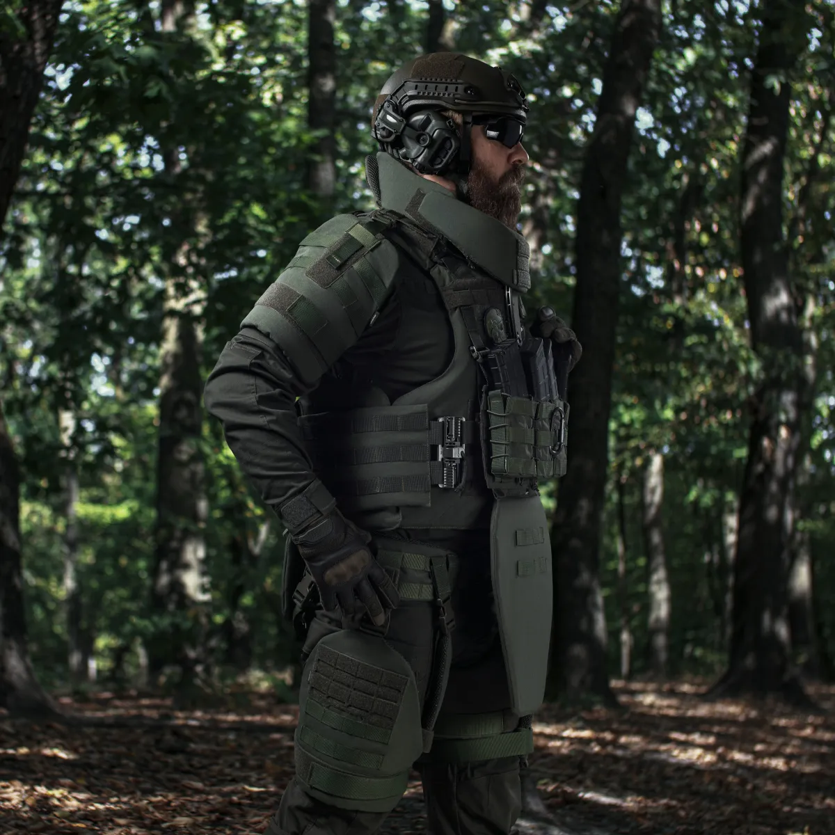 Балістичний захист шиї Gen 2 (та верхньої частини спини) 1-го класу. Олива 7