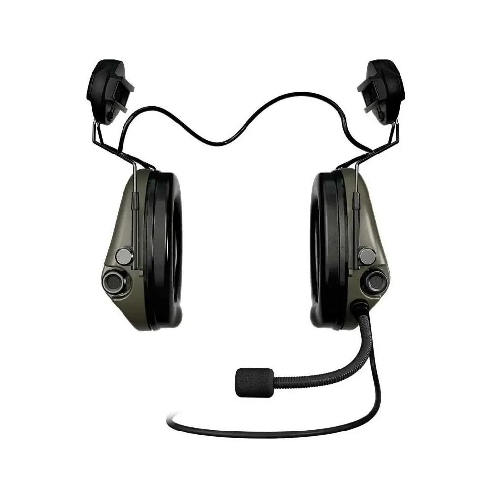 Активні навушники Sordin® Supreme MIL CC (Helmet version) з кріпленням ARC Rail. Green 3