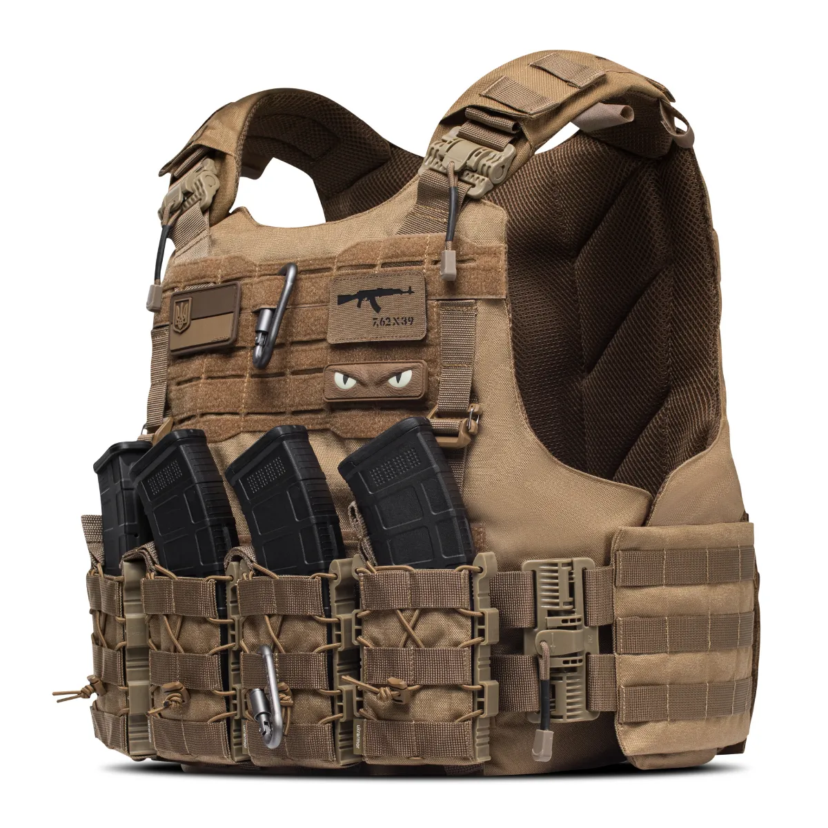 Бойовий бронежилет IBV-2 (Stanag 2920). Вага 4.3 кг. Збільшена площа захисту. Койот. L/XL