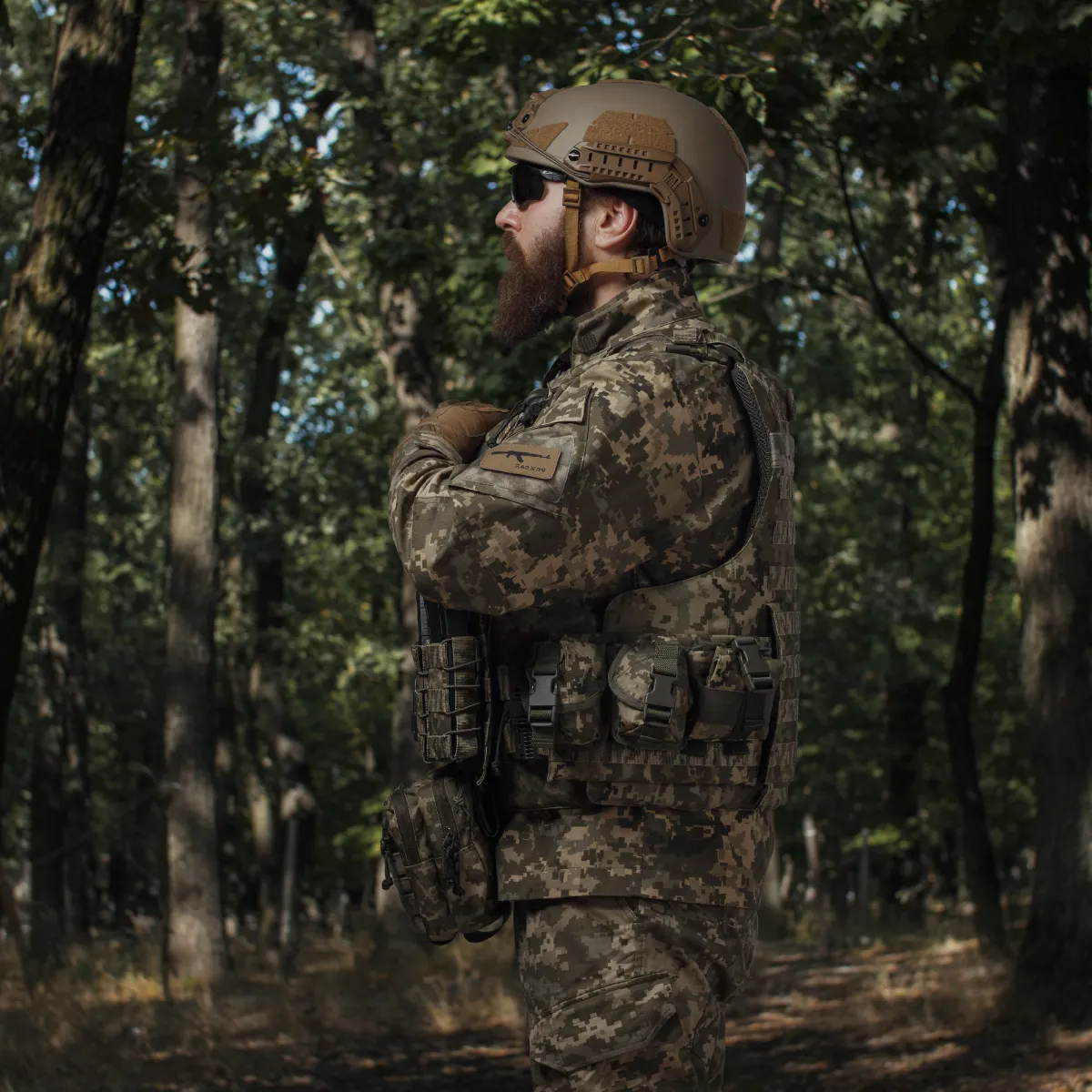 Сумка-напашник PRO. Розмір XL (19х26 см). Матеріал Cordura 1000. Піксель (мм-14) 6