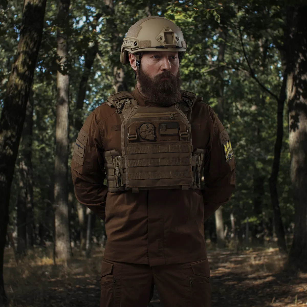 Плитоноска покращена (PRO) під бронеплити 25х30 см. Койот 5