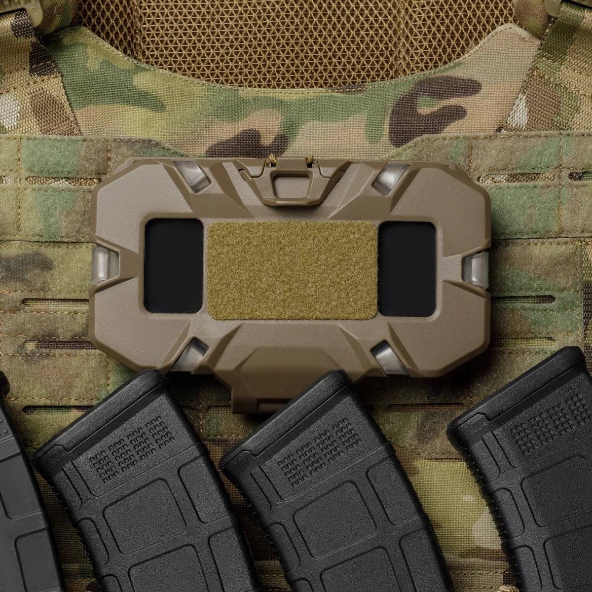 Тактичне кріплення для телефону на систему Molle, 17х11х3 см. Койот 5