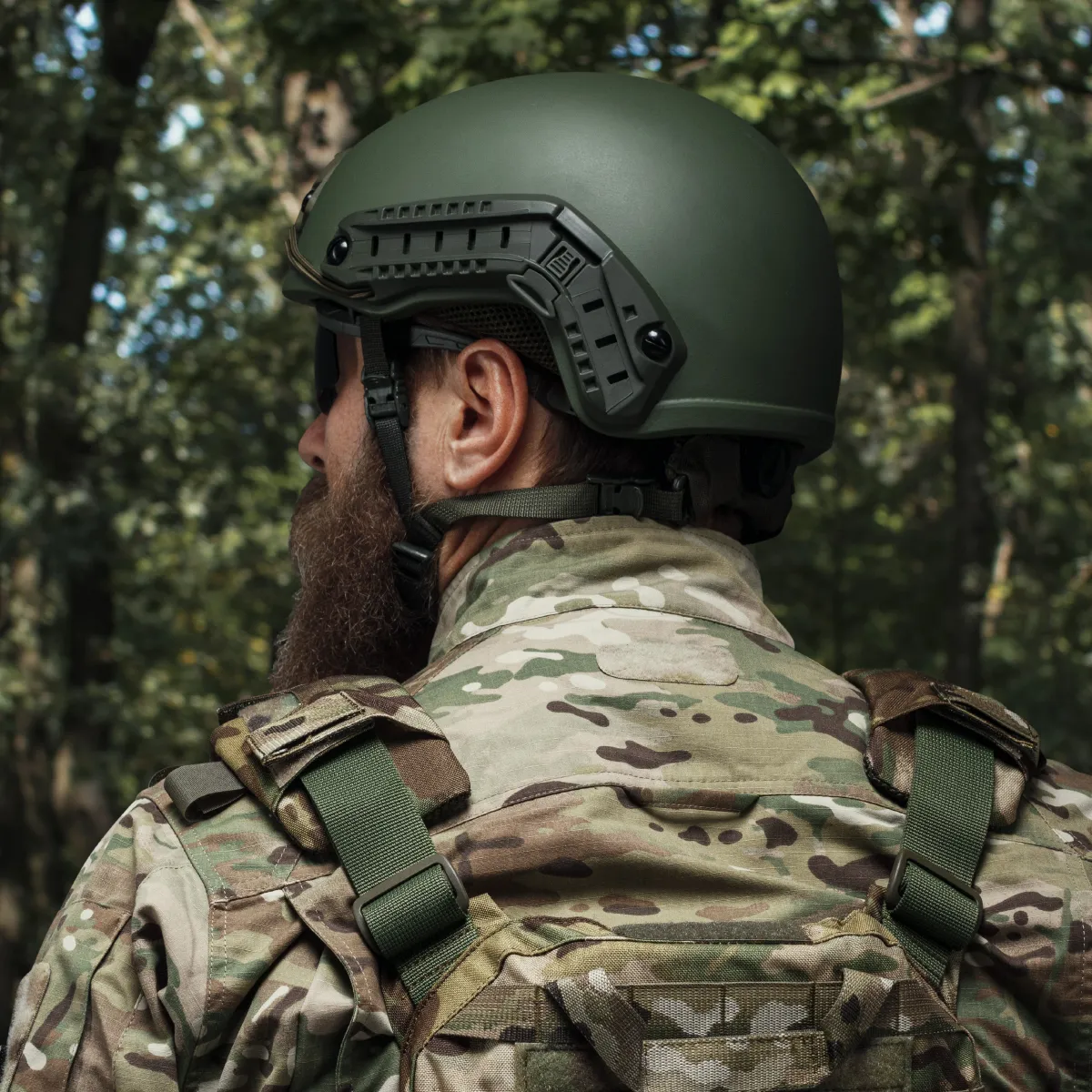 Кевларовий шолом TOR-D (стандарт). Виробник: Україна. Колір Олива. L 10