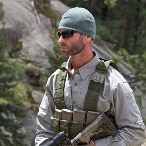 Шапка тактична 5.11 Tactical® Watch Cap флісова. Олива 2