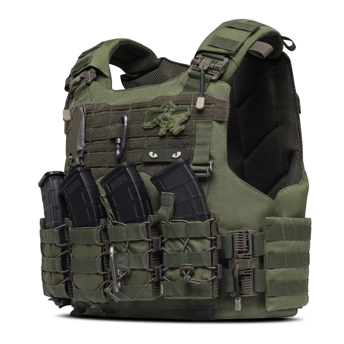 Бойовий бронежилет IBV-2 (Stanag 2920). Вага 4.3 кг. Збільшена площа захисту. Олива. L/XL