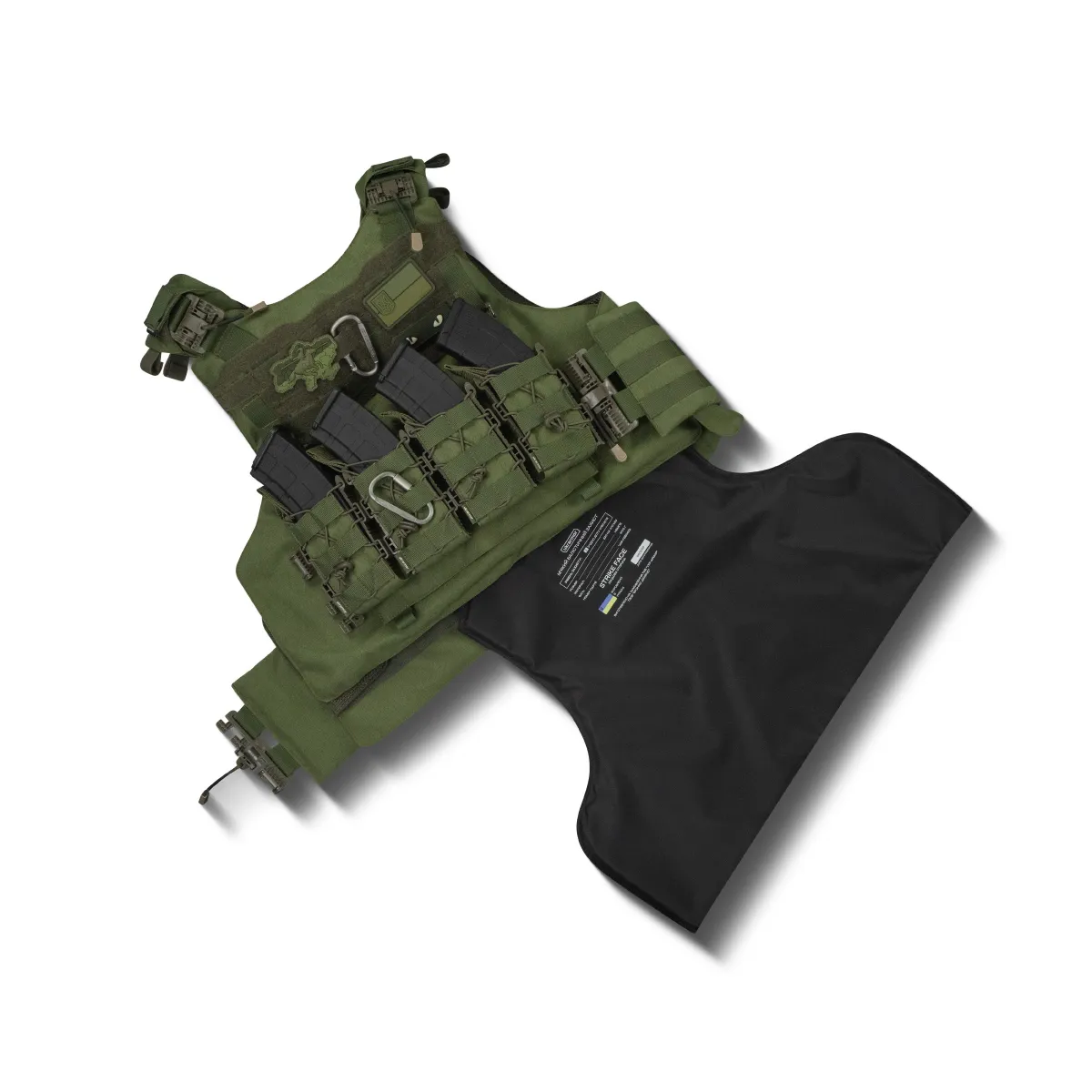 Бойовий бронежилет IBV-2 (Stanag 2920). Вага 4.3 кг. Збільшена площа захисту. Олива. L/XL 12