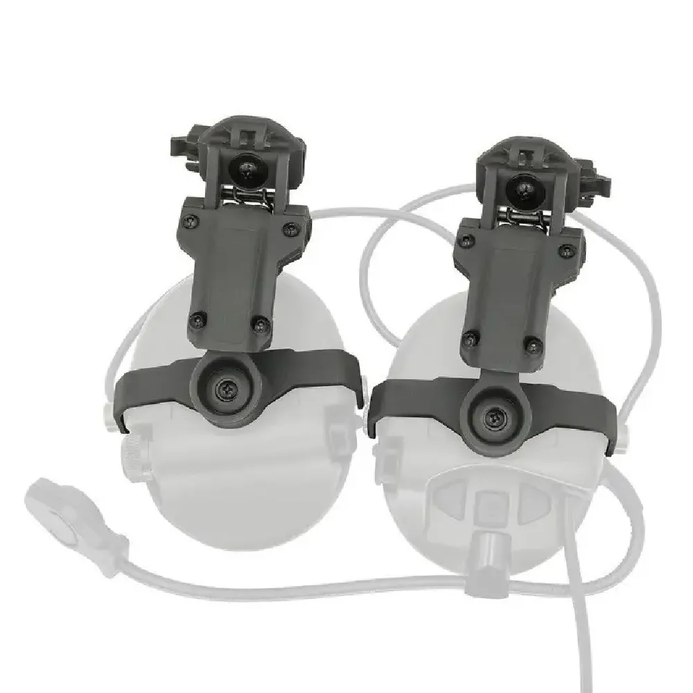 Кріплення адаптер для навушників Sordin на шолом (Чебурашка). Grey / Сірий 2