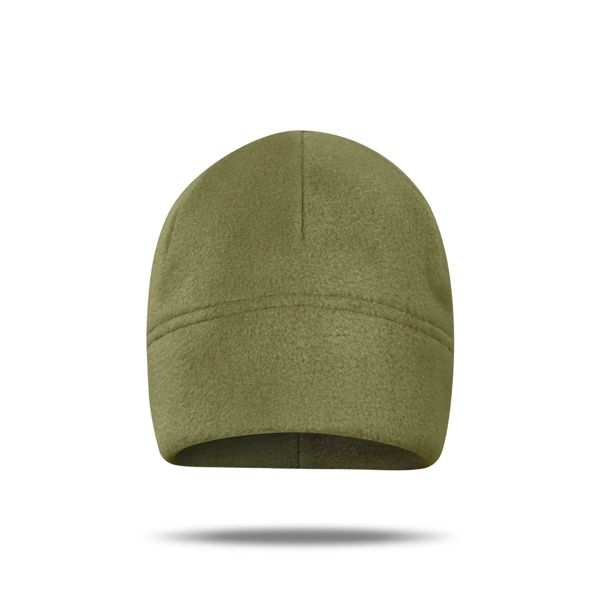 Комплект зимових головних аксесуарів FrostWrap: флісова шапка та баф. Олива 4