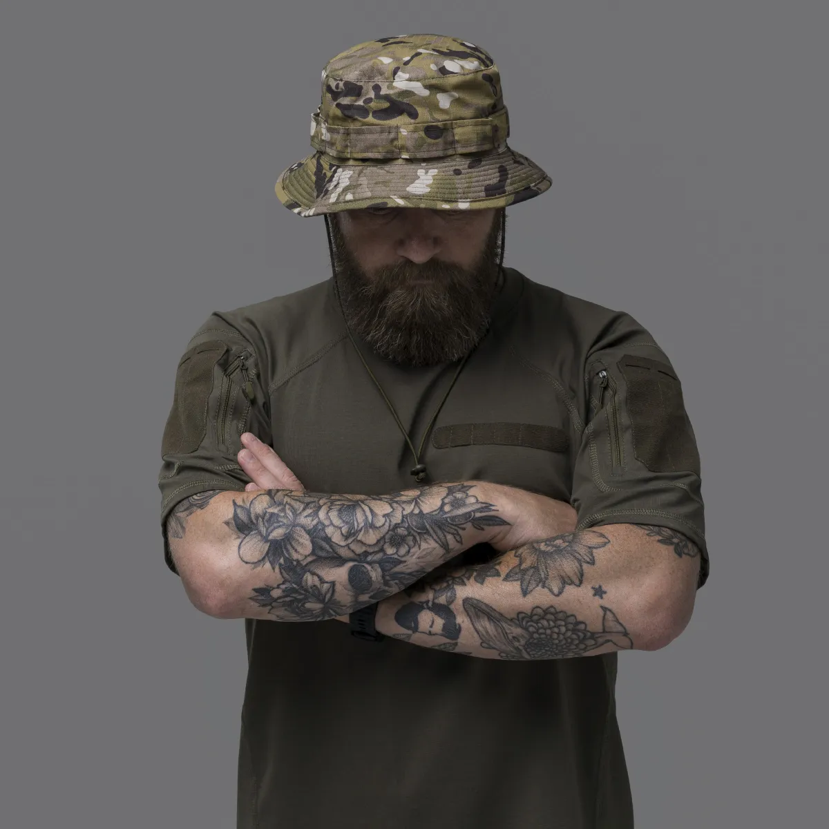 Капелюх тактичний Combat Hat (TDU ripstop). Колір Мультикам 5