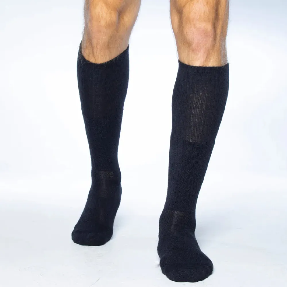 Шкарпетки зимові Covert Threads Wool Beast OTC з мериносової вовни. Black 5