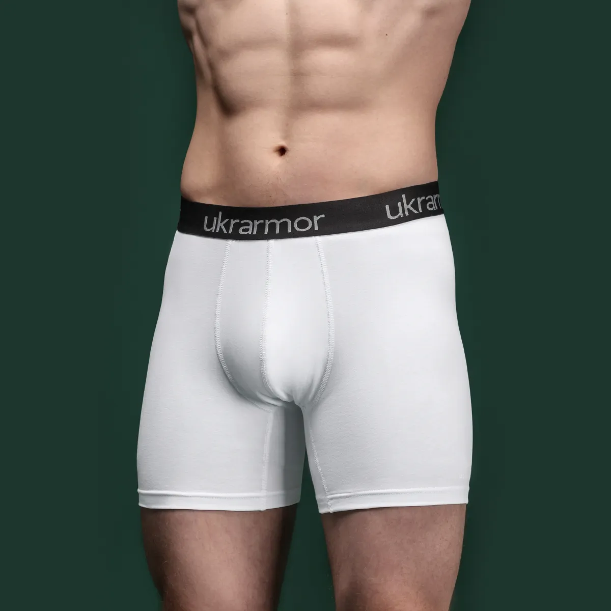 Комплект чоловічих трусів Soldier's Boxer (3 шт). Матеріал Charged Cotton. Білі 3