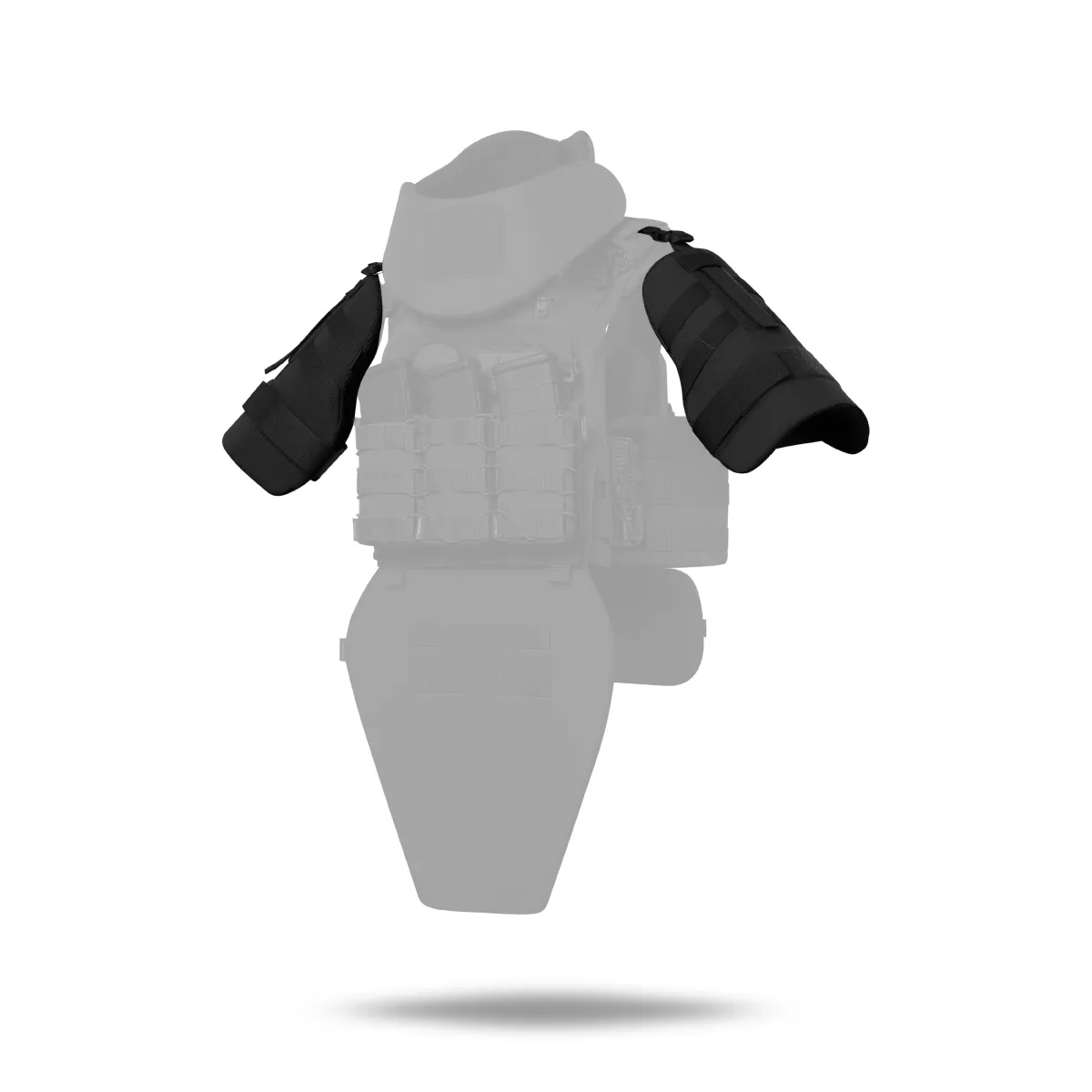 Плечовий захист з балістичними пакетами 2-го класу. STANAG 2920. Чорний 5