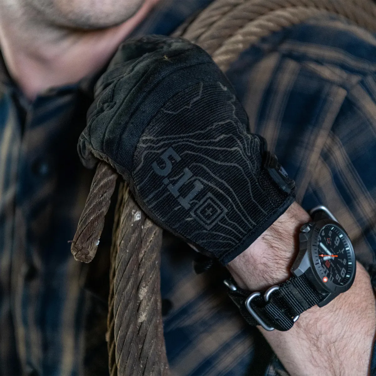 Перчатки тактические 5.11 Tactical® High Abrasion. Черный 6