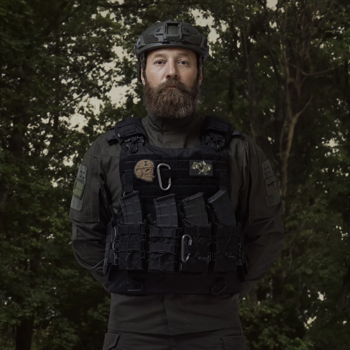 Бойовий бронежилет IBV-1. Вага 3.6 кг. Збільшена площа захисту. Чорний. L/XL 3