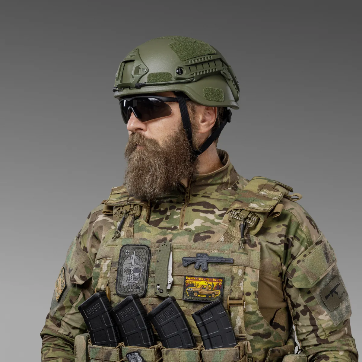 Кевларовий шолом Mich 2000 Ops Core олива. Рівень захисту NIJ IIIA 5