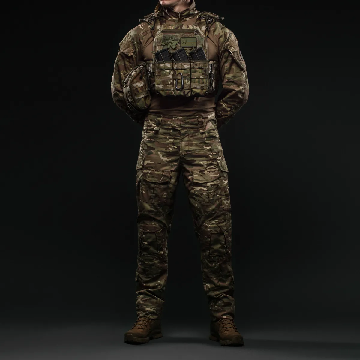 Військово польові штани U-324. Тканина NyCo, технологія Near-Infrared Reflectance. Мультикам 10