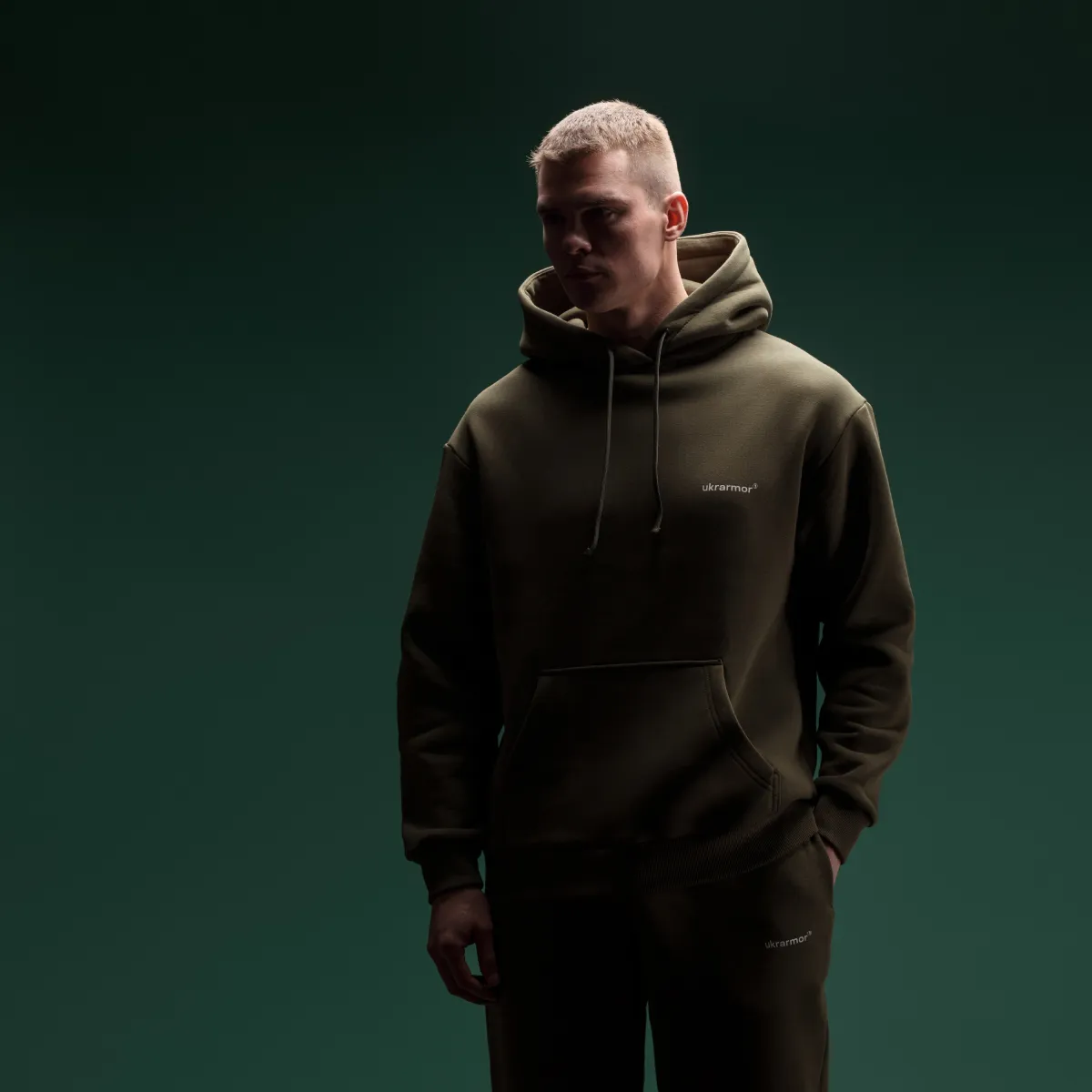 Спортивний костюм Ukrarmor Rush Hood&Pants однотонний. Олива 8