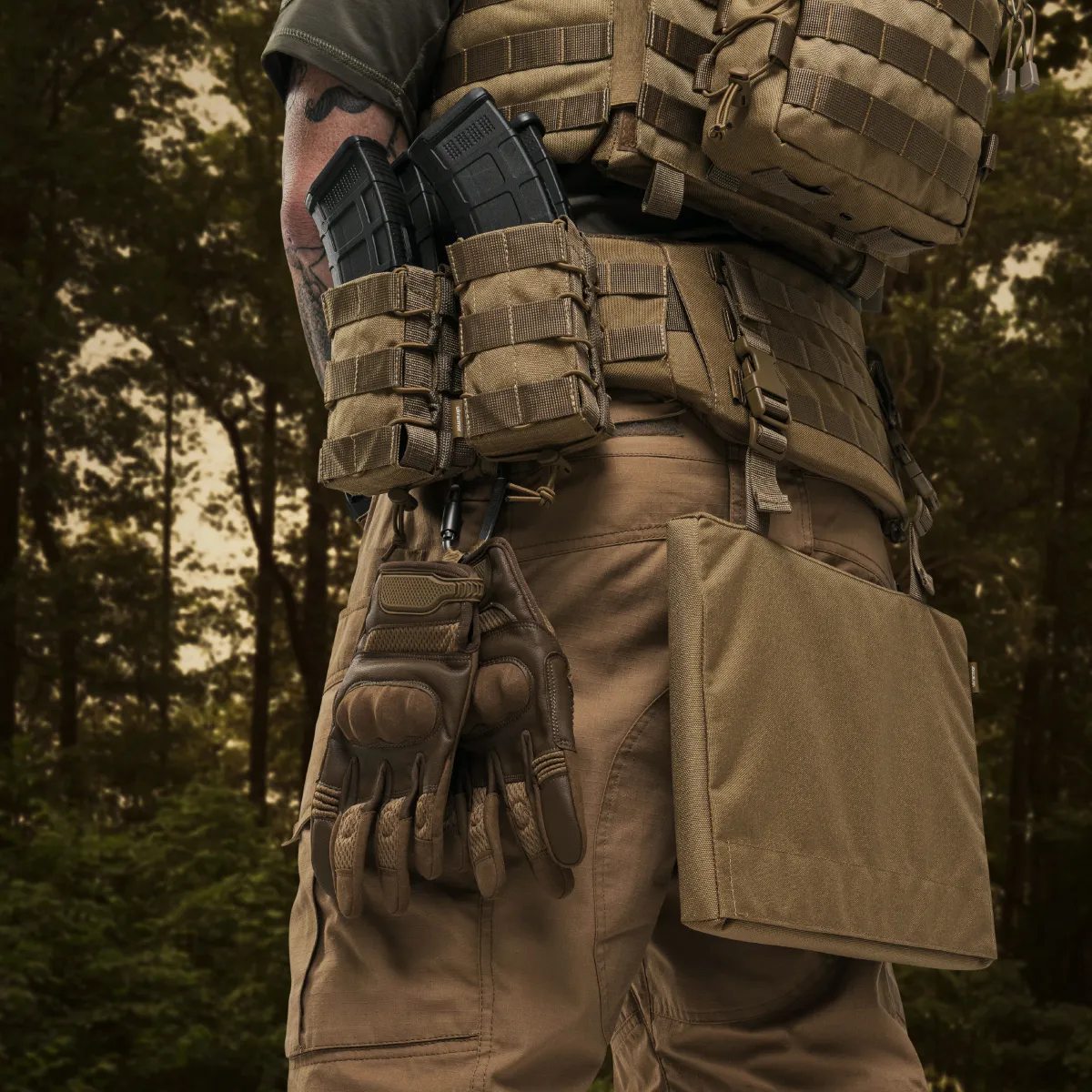 Подвійний підсумок під магазини АК/АR (тканевий). Койот 8