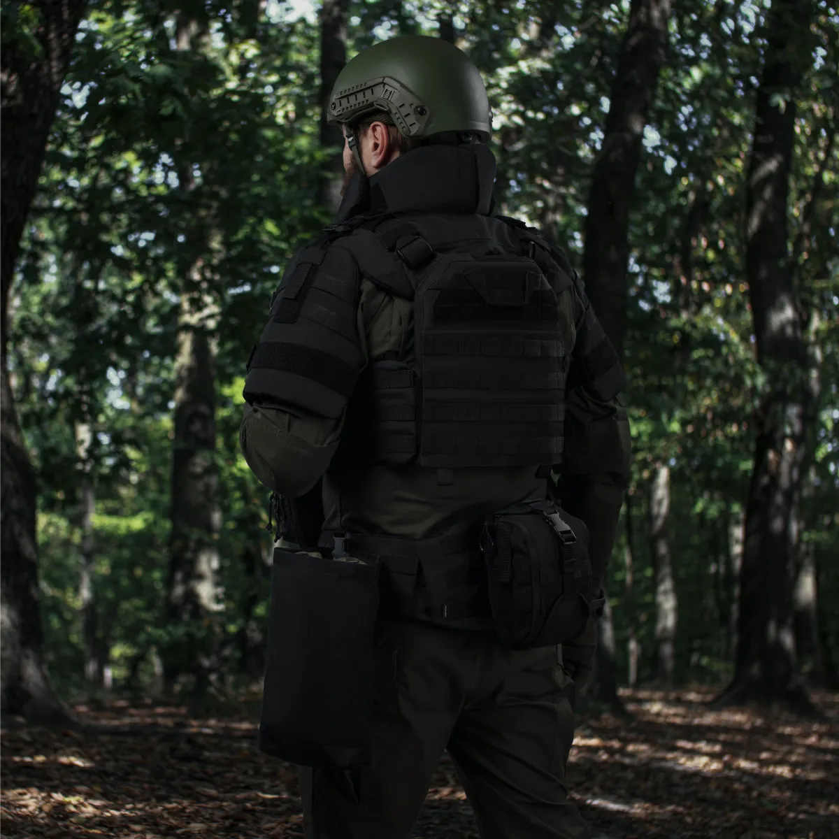 Бронежилет 6-го класу (PRO). Вага 5.7 кг. Керамічні плити Shield Germany 2.65 кг. Чорний 5