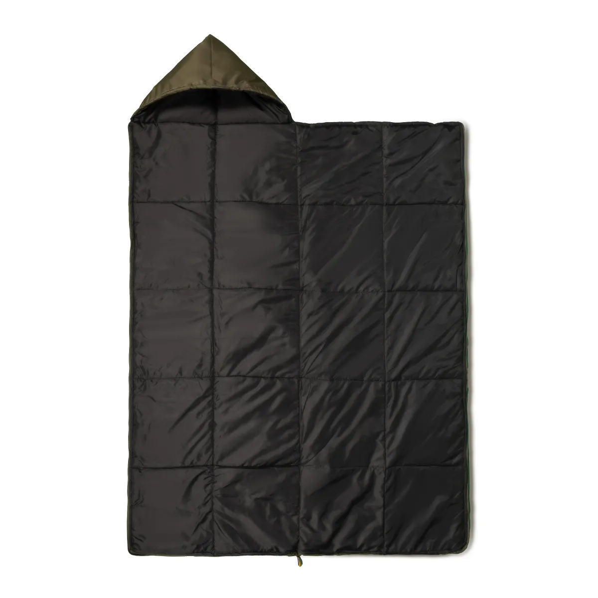 Спальний мішок літній (ковдра з капюшоном), 220 х 73 см. Колір Хакі. 2