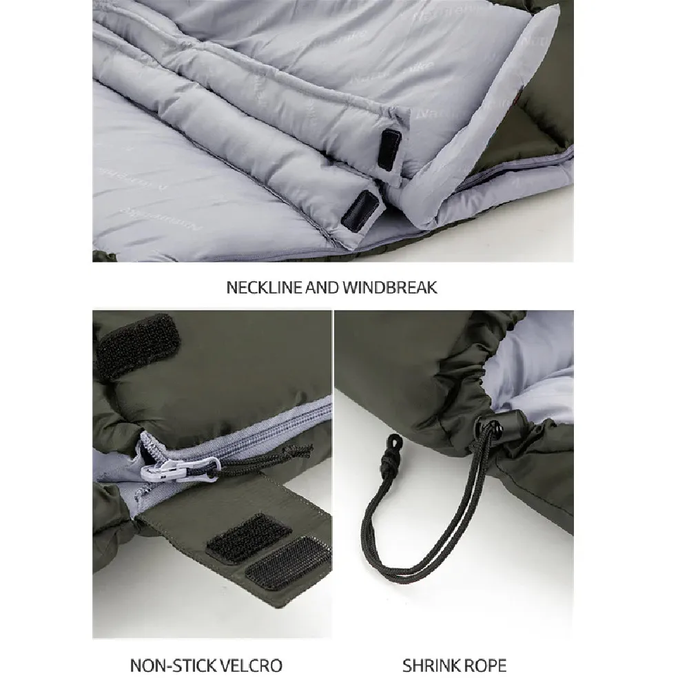 Спальный мешок Naturehike U350 (комф. -2°C; до. -13°C). Правый. Цвет Олива 5