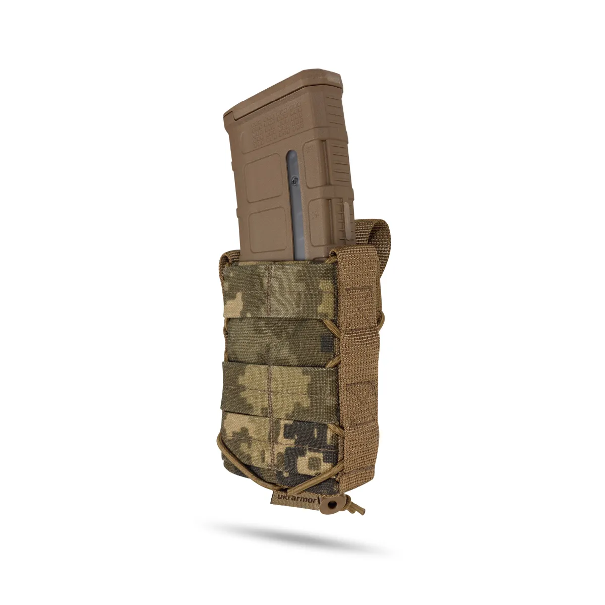 Одинарний підсумок під магазин AR, пластикова основа. Система MOLLE. Піксель (ММ-14) 5