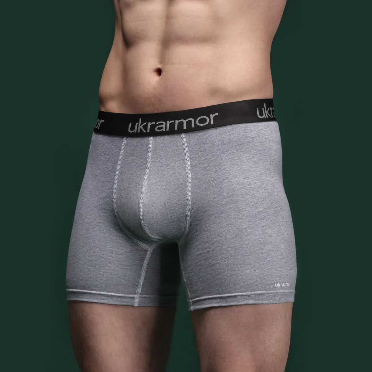 Комплект чоловічих трусів Soldier's Boxer (3 шт). Матеріал Charged Cotton. Сірі 3