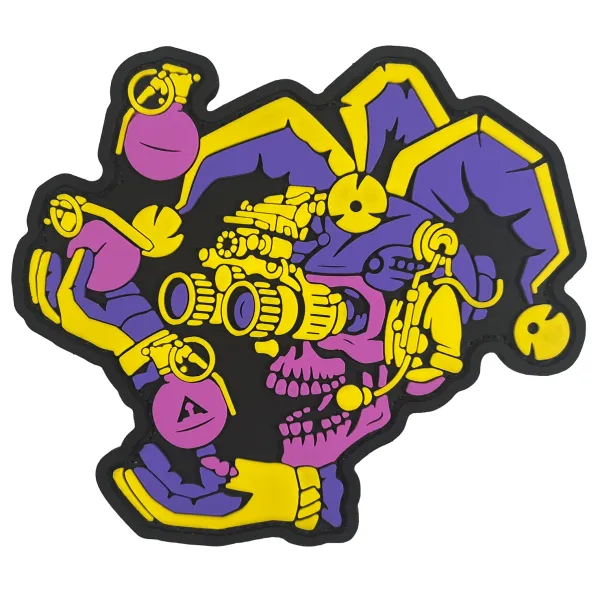 Патч (шеврон) «Deadly Junggler» від А.Т.А.К.А. М’який ПВХ пластик. Рожевий